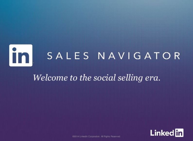 sign up for linkedin sales navigator