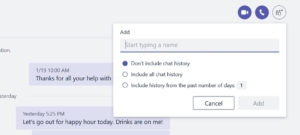 how to download teams chat history