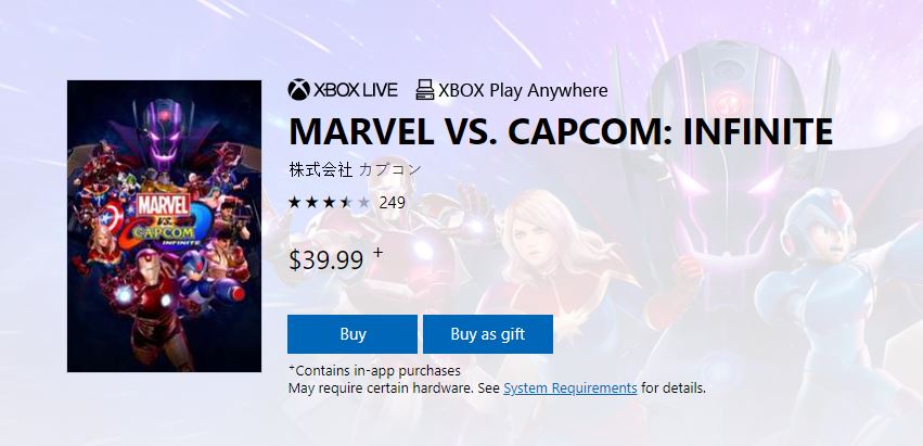 Marvel vs. Capcom: Infinite is now an Xbox Play Anywhere title