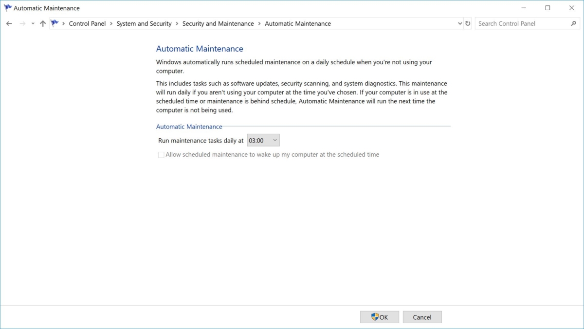 How to manage Windows 10's automatic maintenance feature