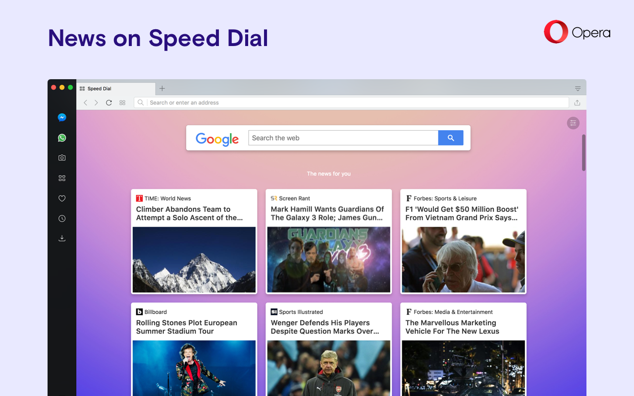 Opera 53 adds a news section in Speed Dial on Windows - MSPoweruser