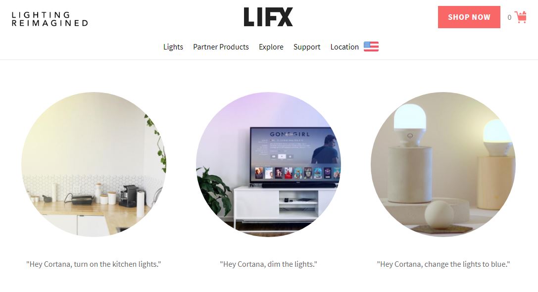 LIFX Smart Lighting kan nu styres ved hjælp af Microsoft Cortana