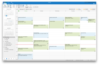 Google Calendar and Contacts support in Outlook 2016 for Mac now
