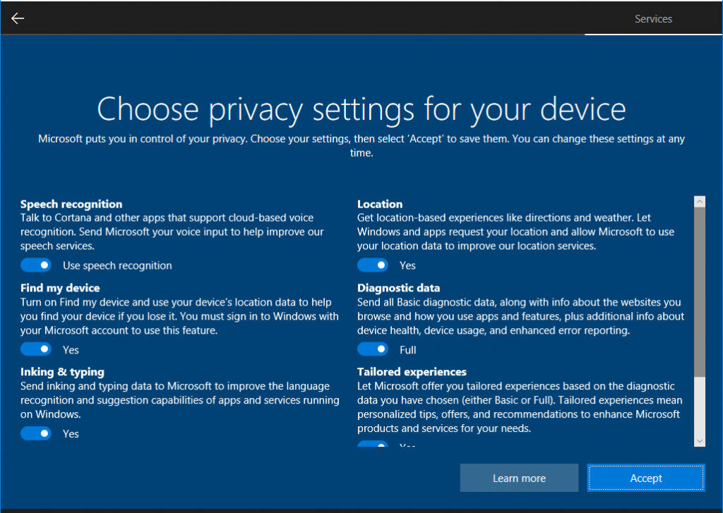 Microsoft Reveals New Privacy Set Up Experience Coming To Windows MSPoweruser