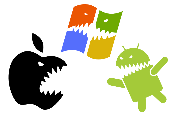 apple vs windows vs android