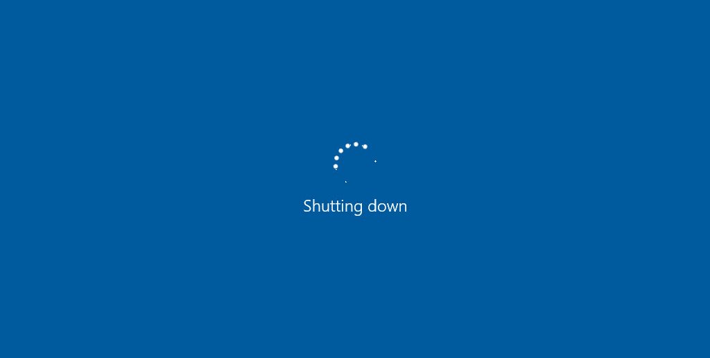 windows 10 shutdown