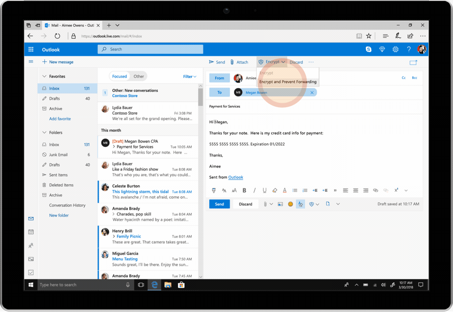 Microsoft now rolling out email encryption feature to Outlook.com users