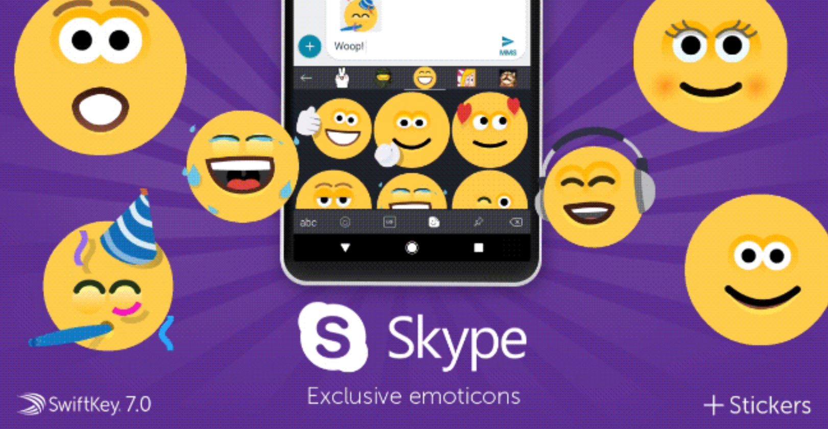 SwiftKey for Android updated with Halo Sticker pack and Skype emoticons