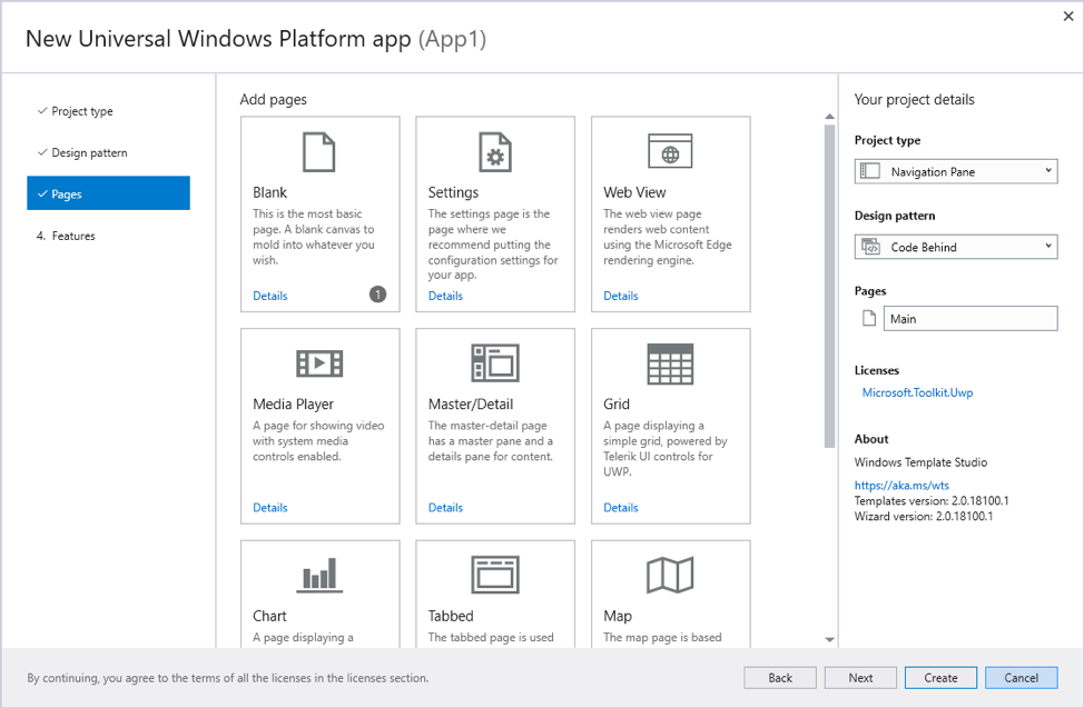 Windows Template Studio 3.0 released with support for multi-project solution and more