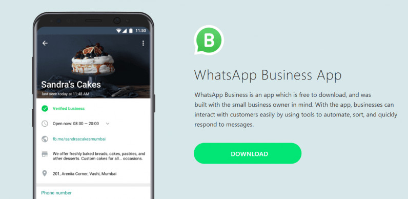 whatsapp business download