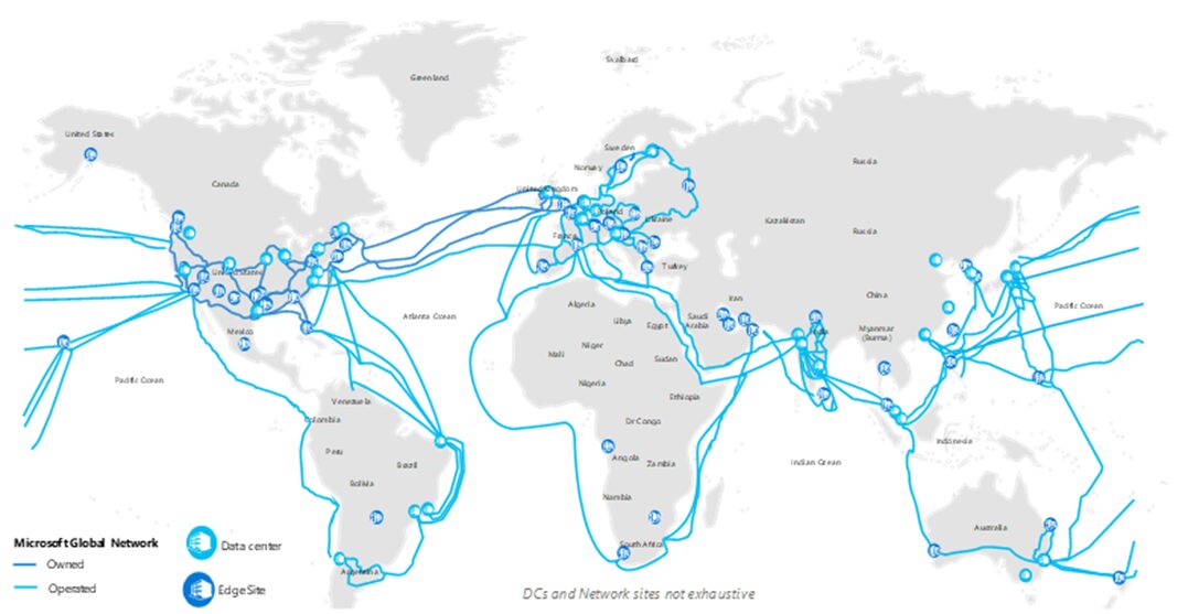 Microsoft công bố mạng CDN toàn cầu của riêng mình