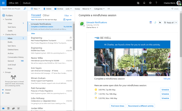 Оновлення Outlook Mail і Calendar UWP виділяє платні підписки