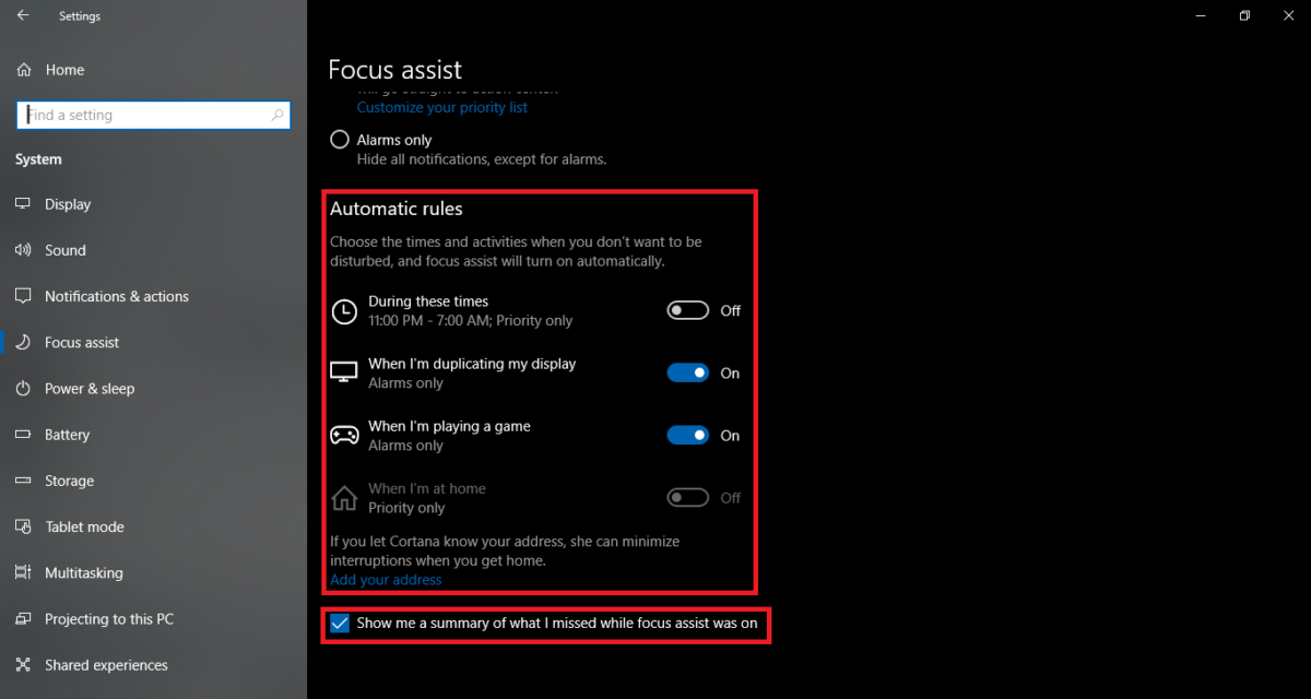 How to make the most of Focus Assist on Windows 10 April 2018 Update ...