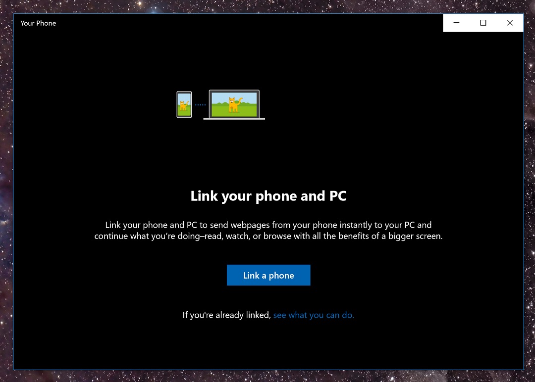 Microsoft’s Your Phone app pops up in the Store, purpose unclear