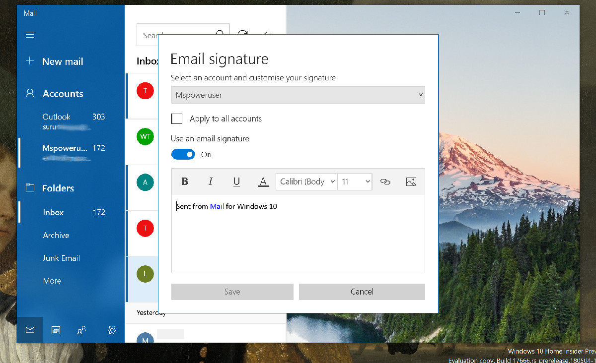 windows 10 mail and calendar app not working