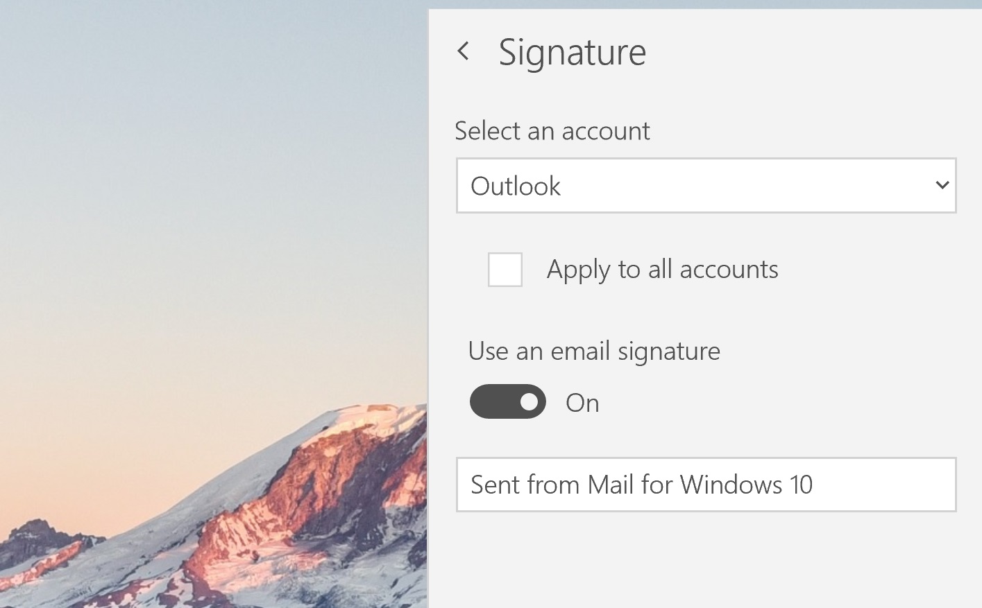 windows 10 mail font size