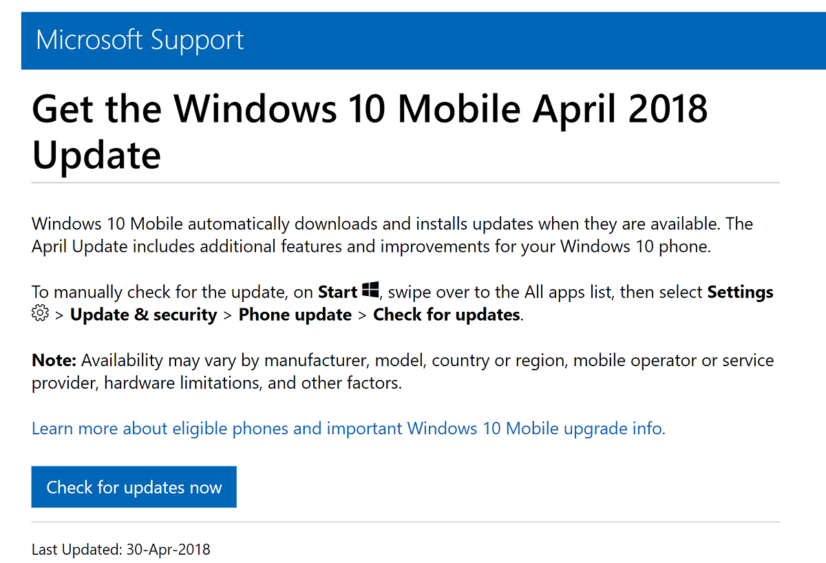 Служба поддержки microsoft. Windows 10 April 2018 update. Microsoft support.