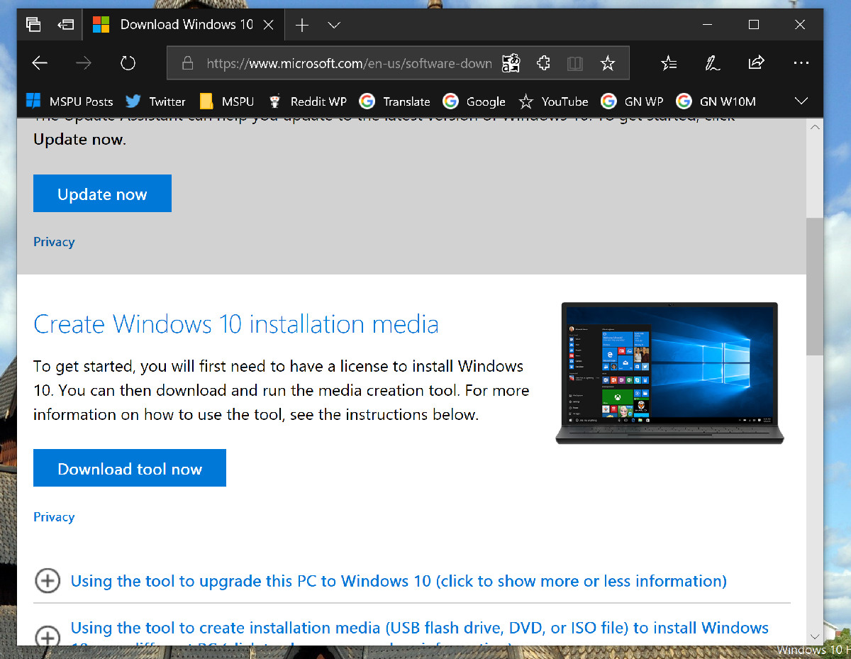 Tip: How to easily download the Windows 10 ISO without ...