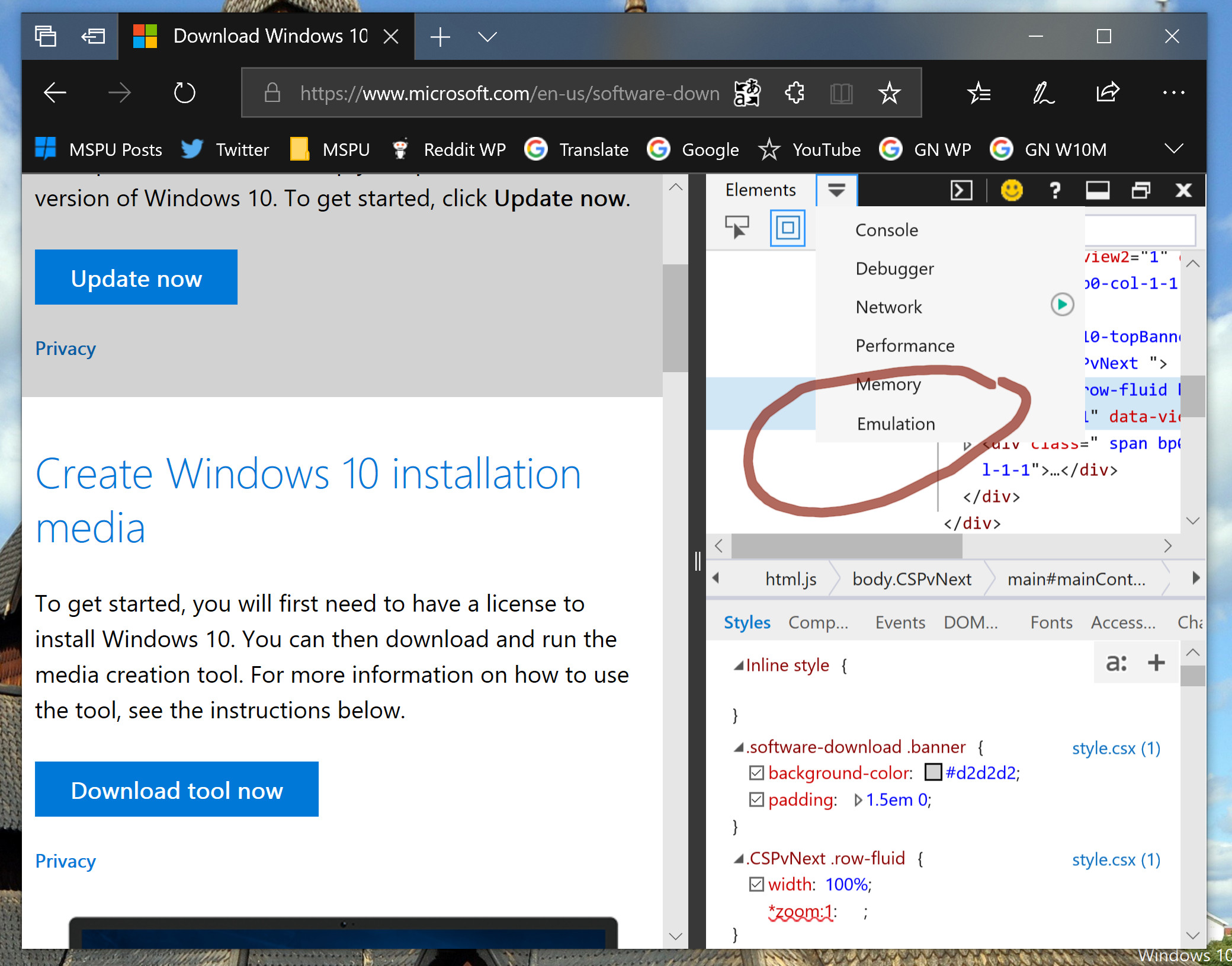 Tip How To Easily Download The Windows 10 Iso Without Using The Media Creation Tool Mspoweruser