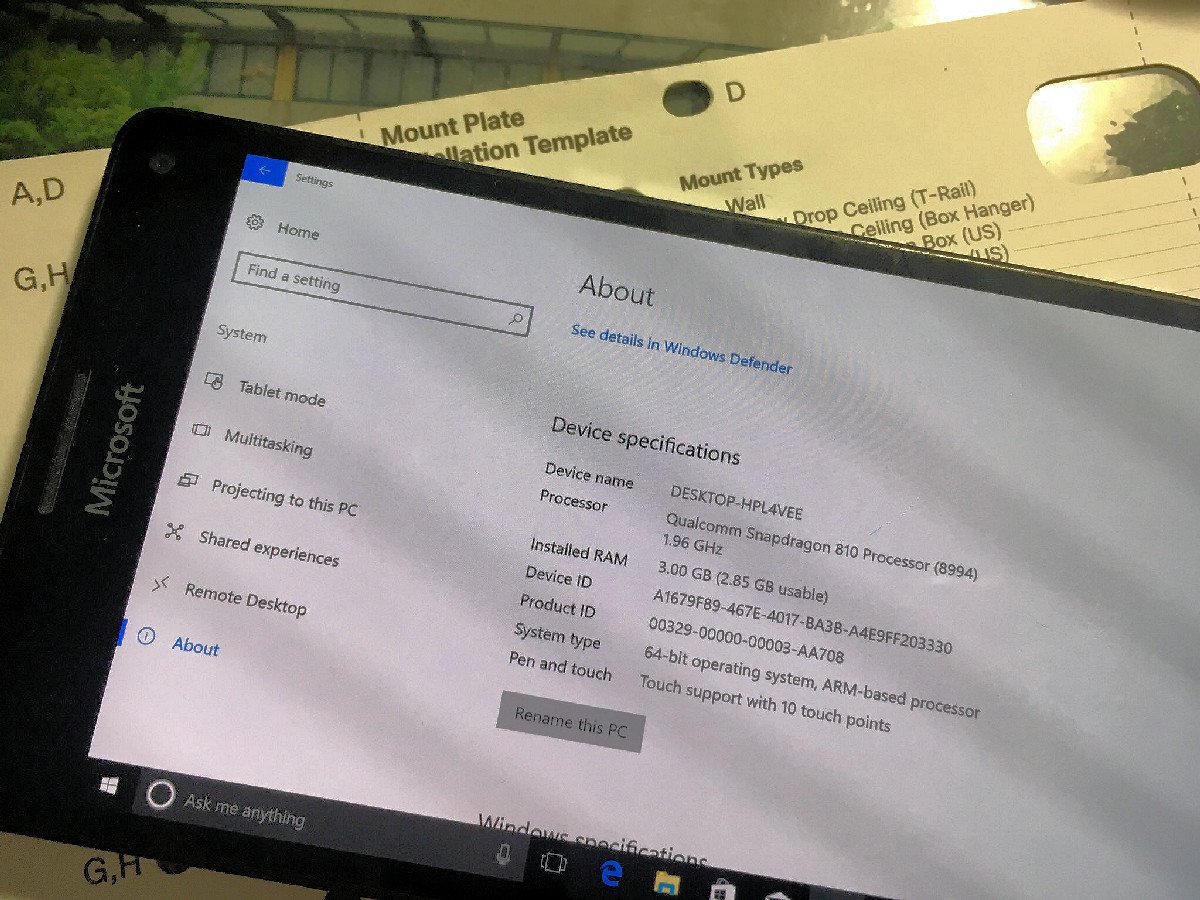 Mobile Data and Speakers now work on the Windows 10 on ARM Lumia RX-130