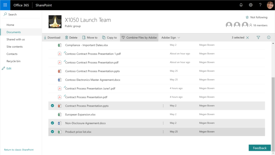 Adobe ilmoittaa parannetusta Document Cloud -integraatiosta Office 365:een