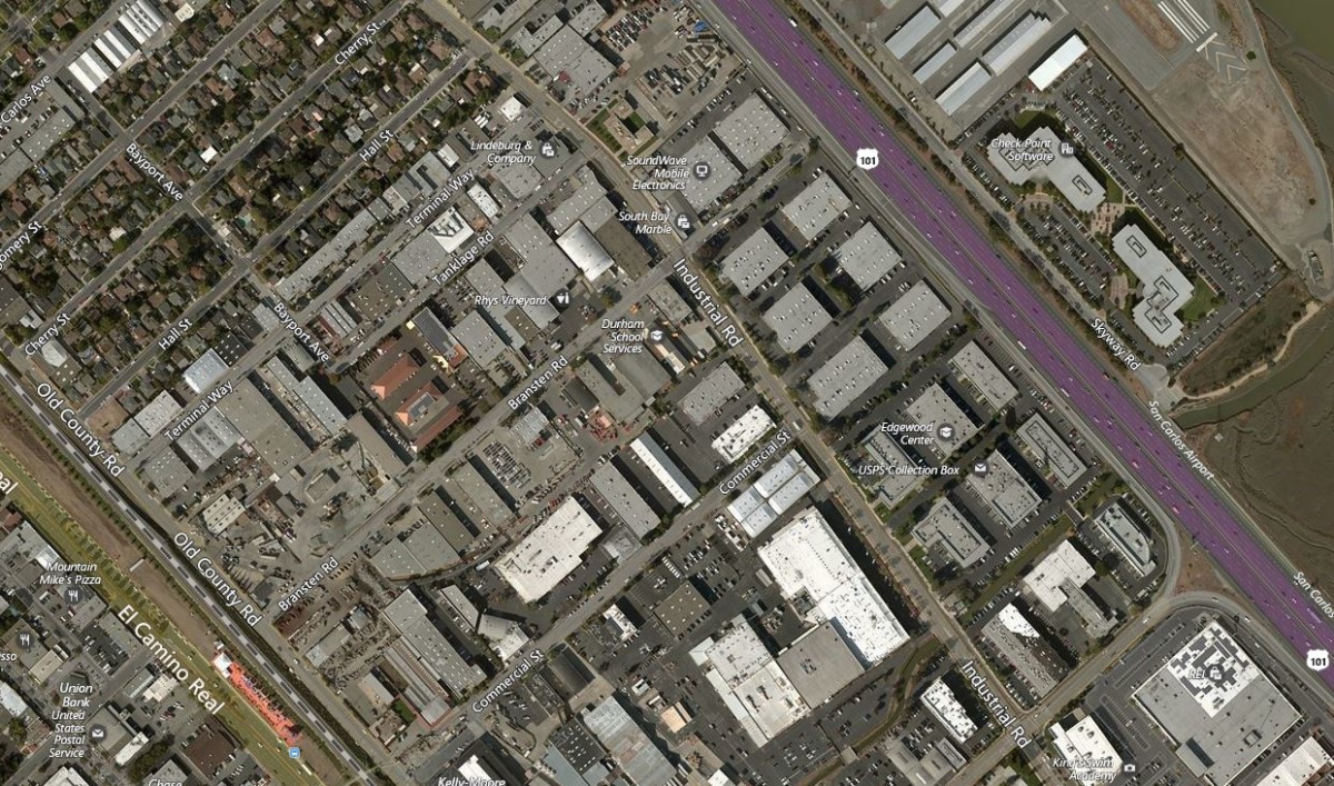 bing aerial view of address