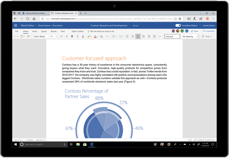 Microsoft announces refreshed user experience for Word, Excel, PowerPoint, and Outlook