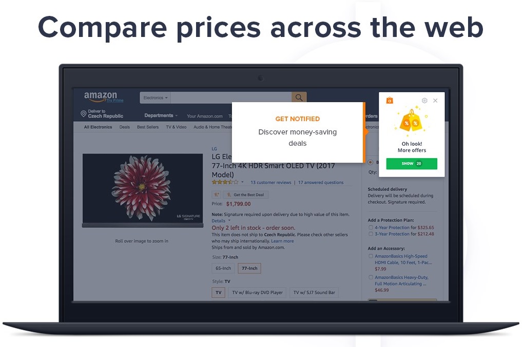 what is avast safeprice add on