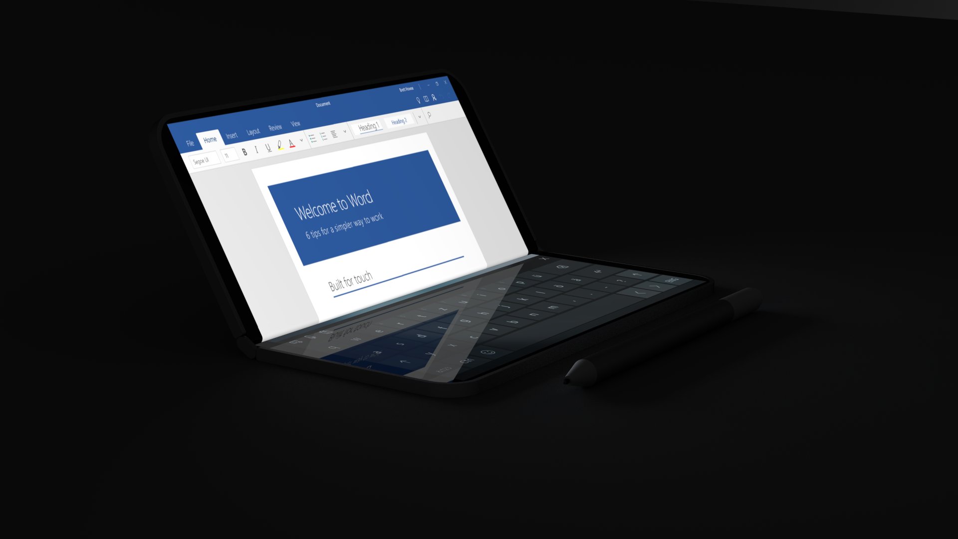 微软神话般的 Surface Phone 获得折叠屏、弹出式扫视模式