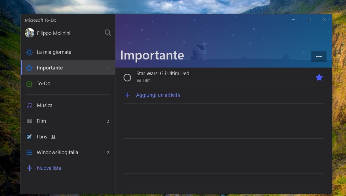 Latest update for Microsoft To-Do for Windows 10 lets you Star items