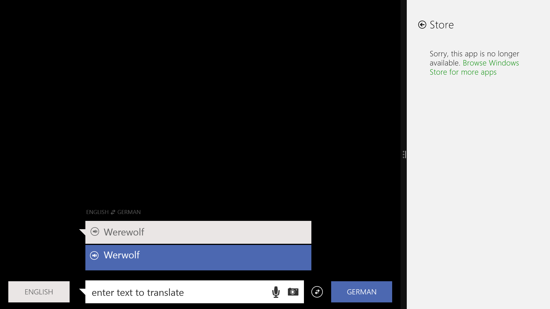 Microsoft Translator now no longer available for Windows 8.1