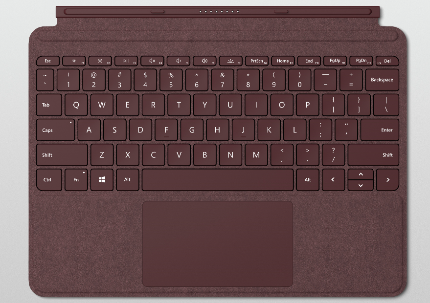 The new Surface Go Signature Type Cover comes with a 1.0 mm key