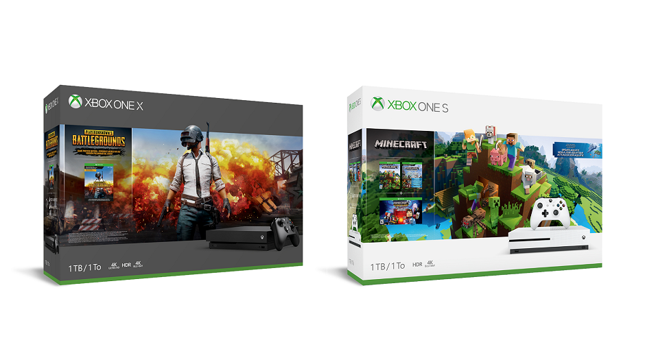 Two new Xbox One bundles announced featuring Minecraft and PlayerUnknown’s Battlegrounds