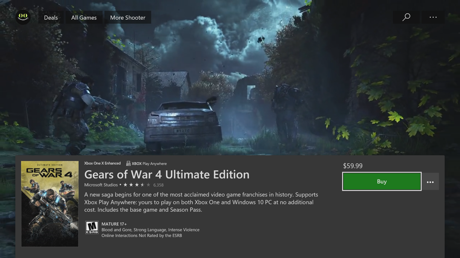 gears of war xbox store