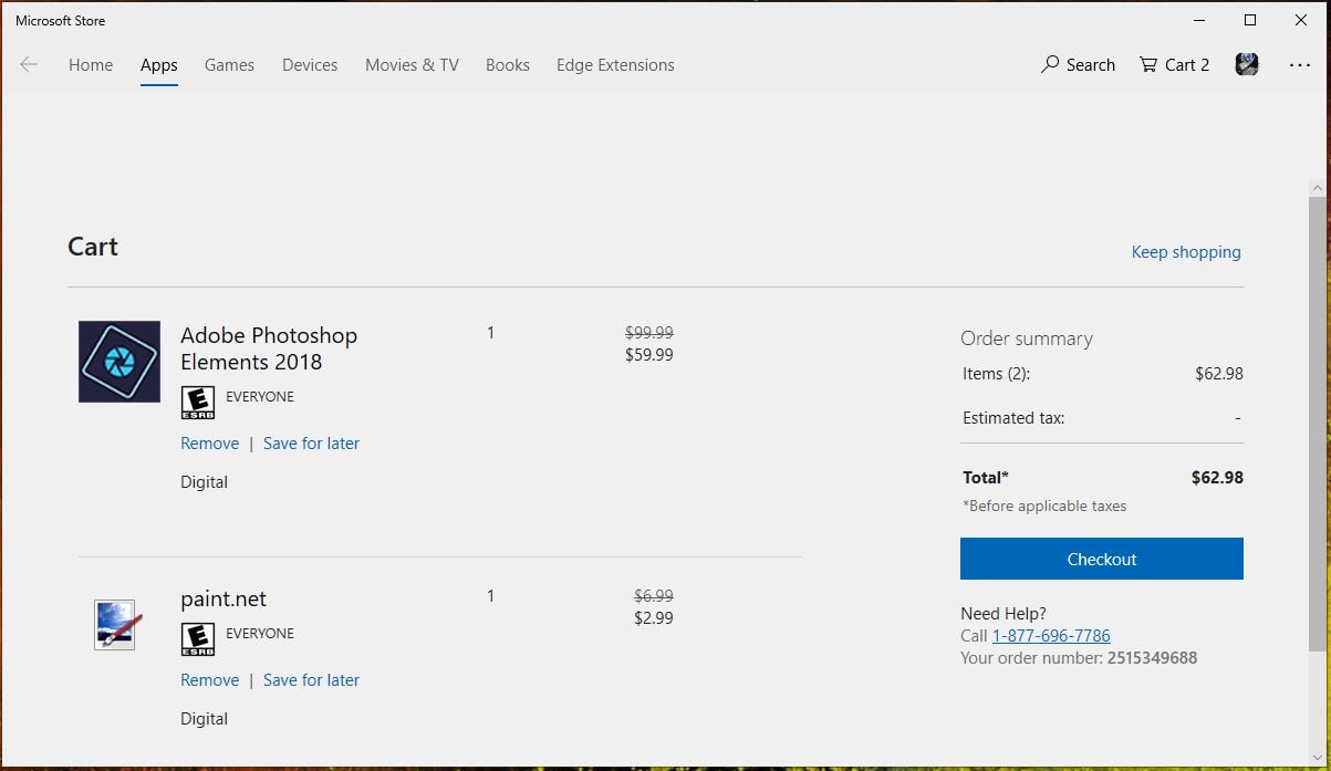 Microsoft rolling out new Shopping Cart feature in the Microsoft 