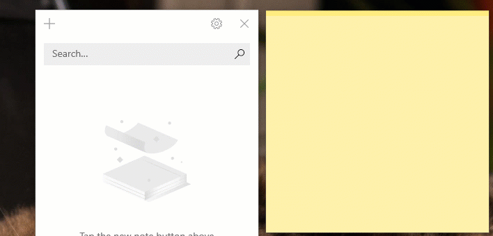 pin sticky notes to desktop