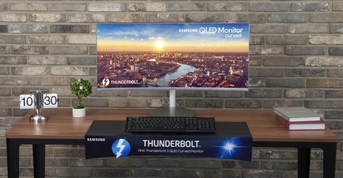 Samsung launches Thunderbolt 3 QLED Quantum Dot curved display