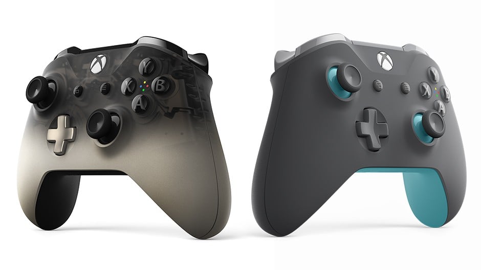 xbox wireless controller gray and blue