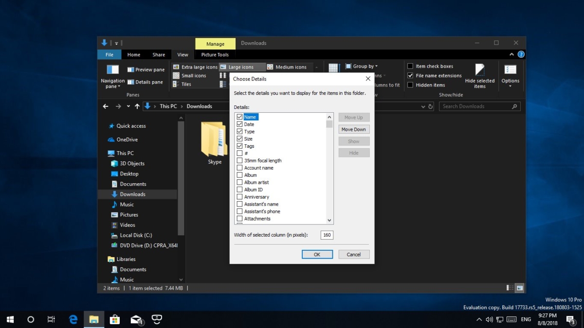 windows 10 1809 explorer dark theme some folder text is still black