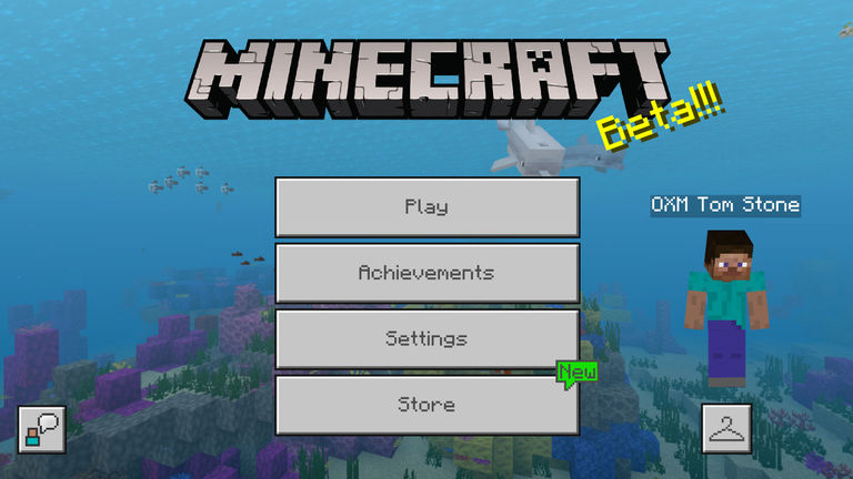 Minecraft Bedrock Menu 