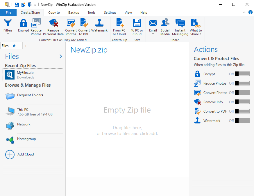 older version of winzip for mac