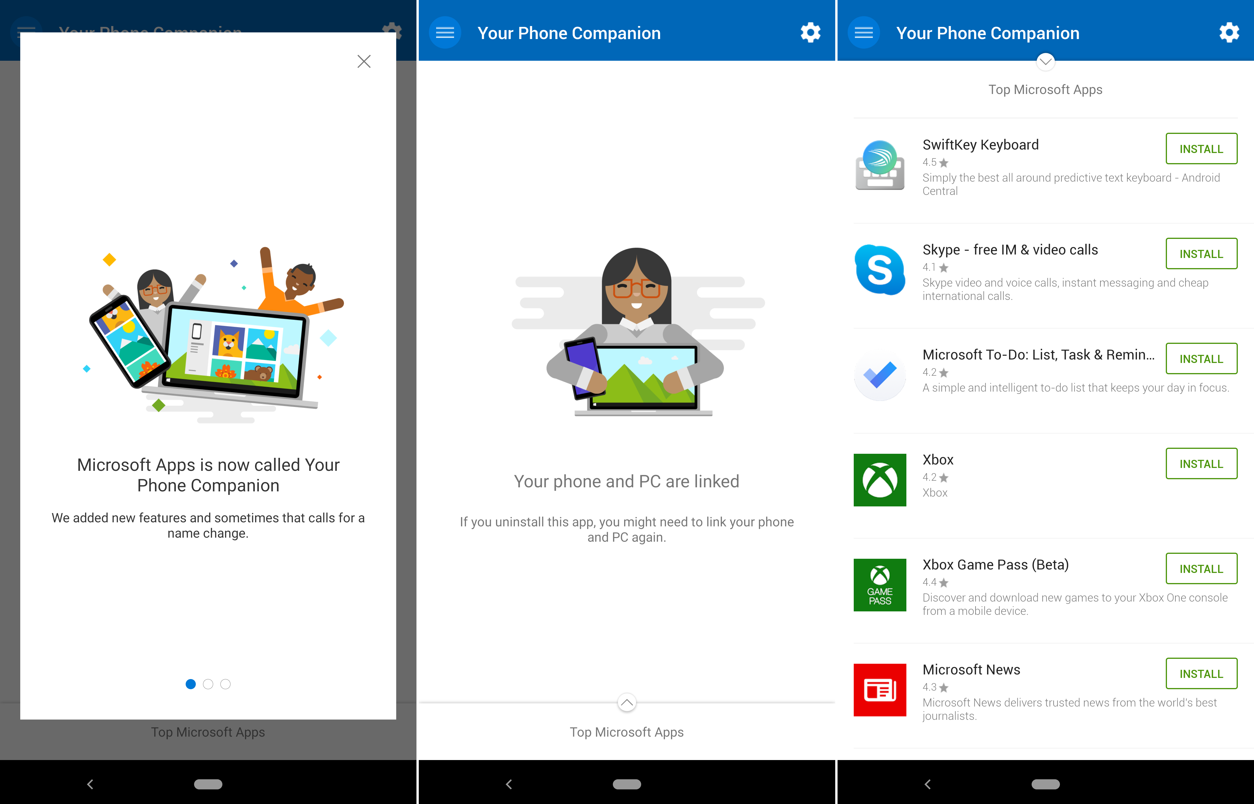 microsoft your phone companion app