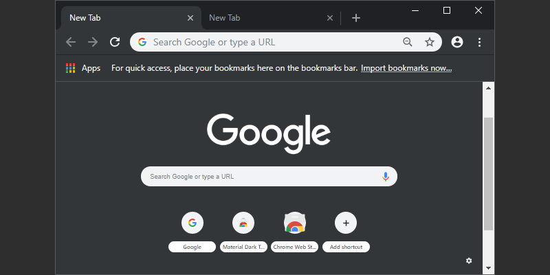 google addons dark google