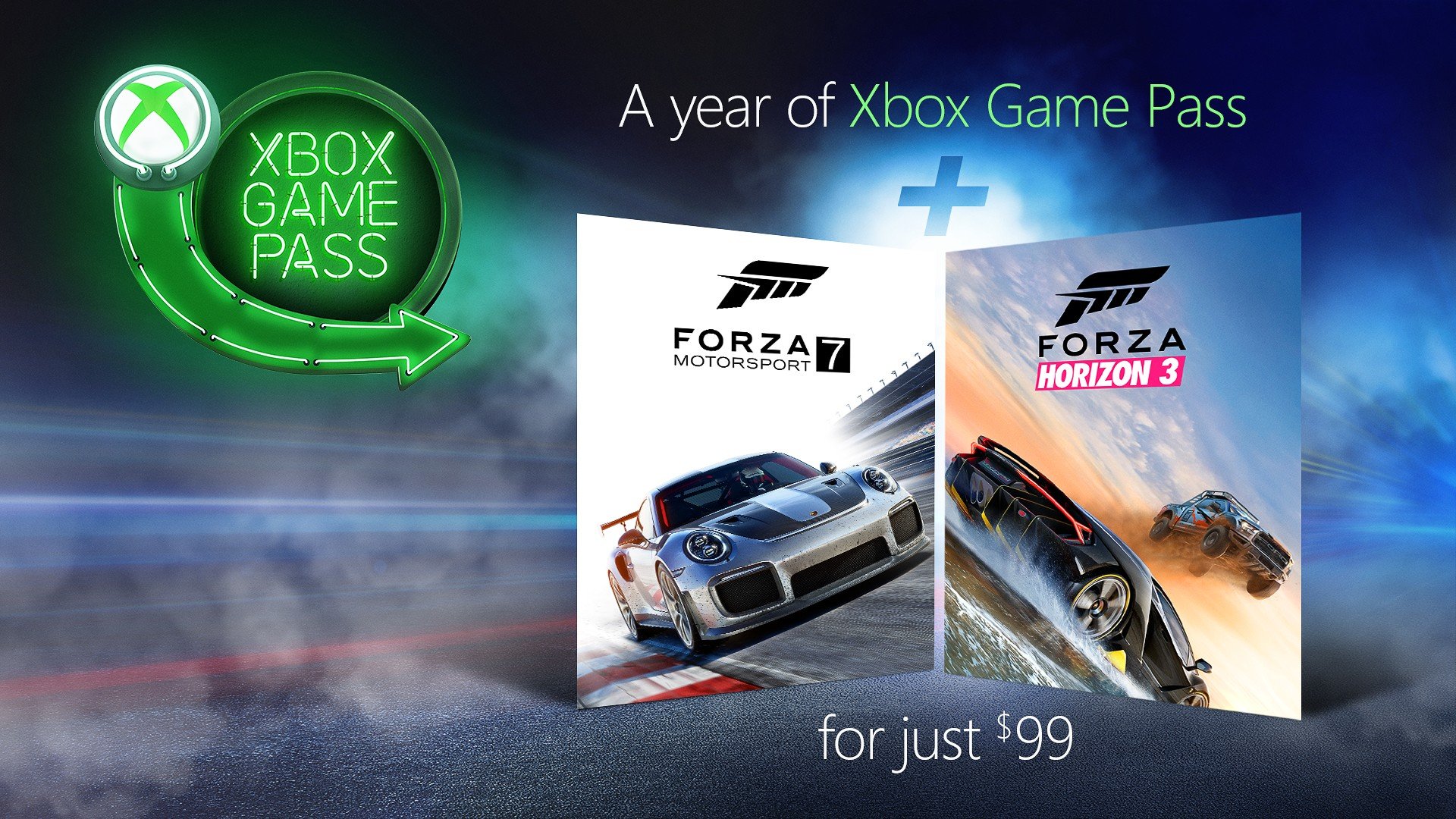 Aja Frightening Trickle Microsoft is offering two Forza games and a year of Xbox Game Pass for $99  - MSPoweruser