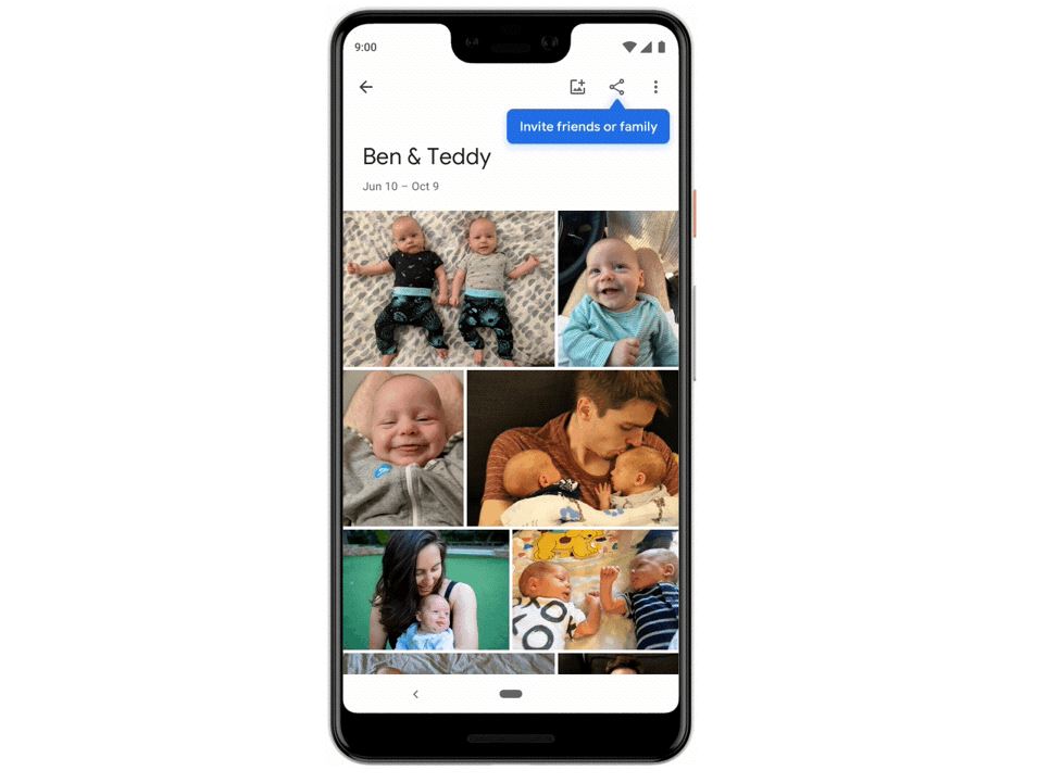 Google announces live albums, a new way to share images from Google Photos