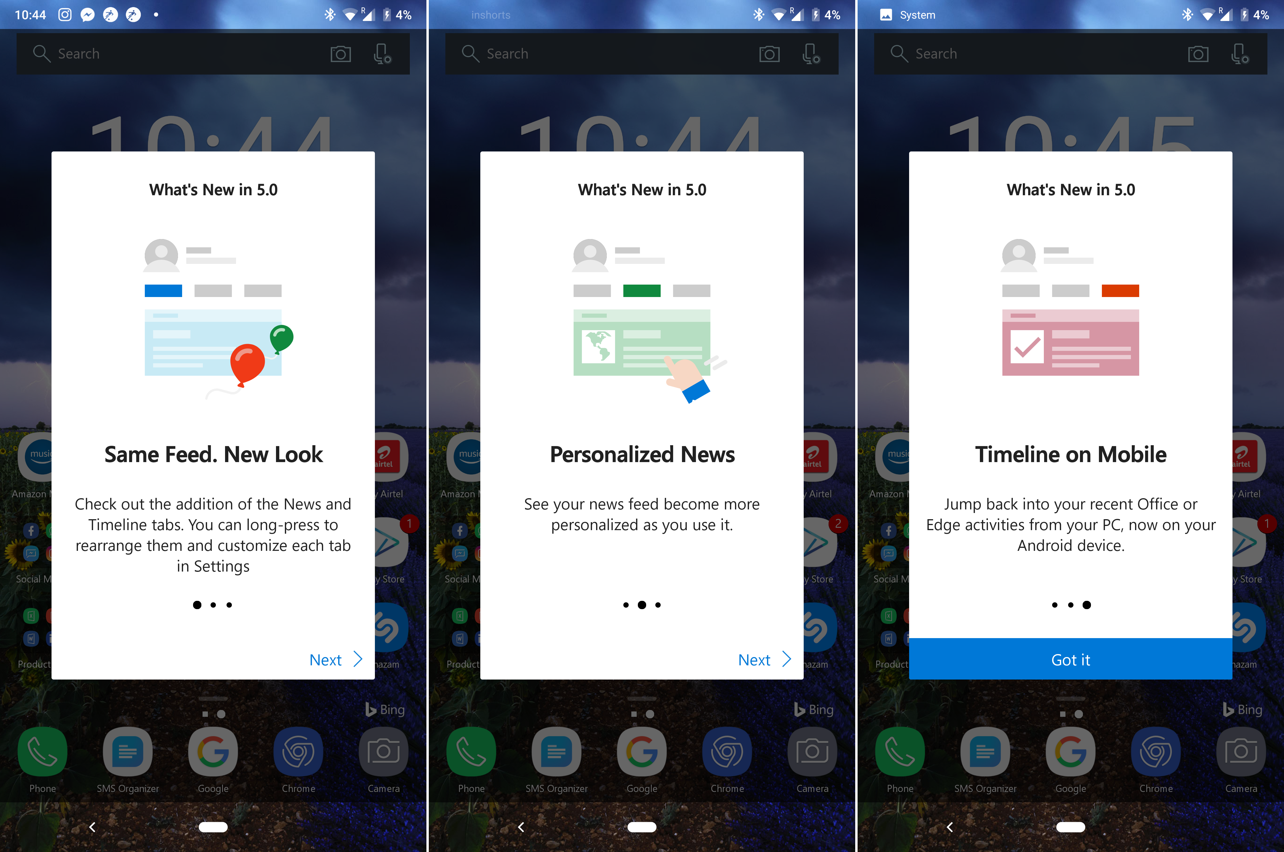 Hands-on of the new Microsoft Launcher 5.0