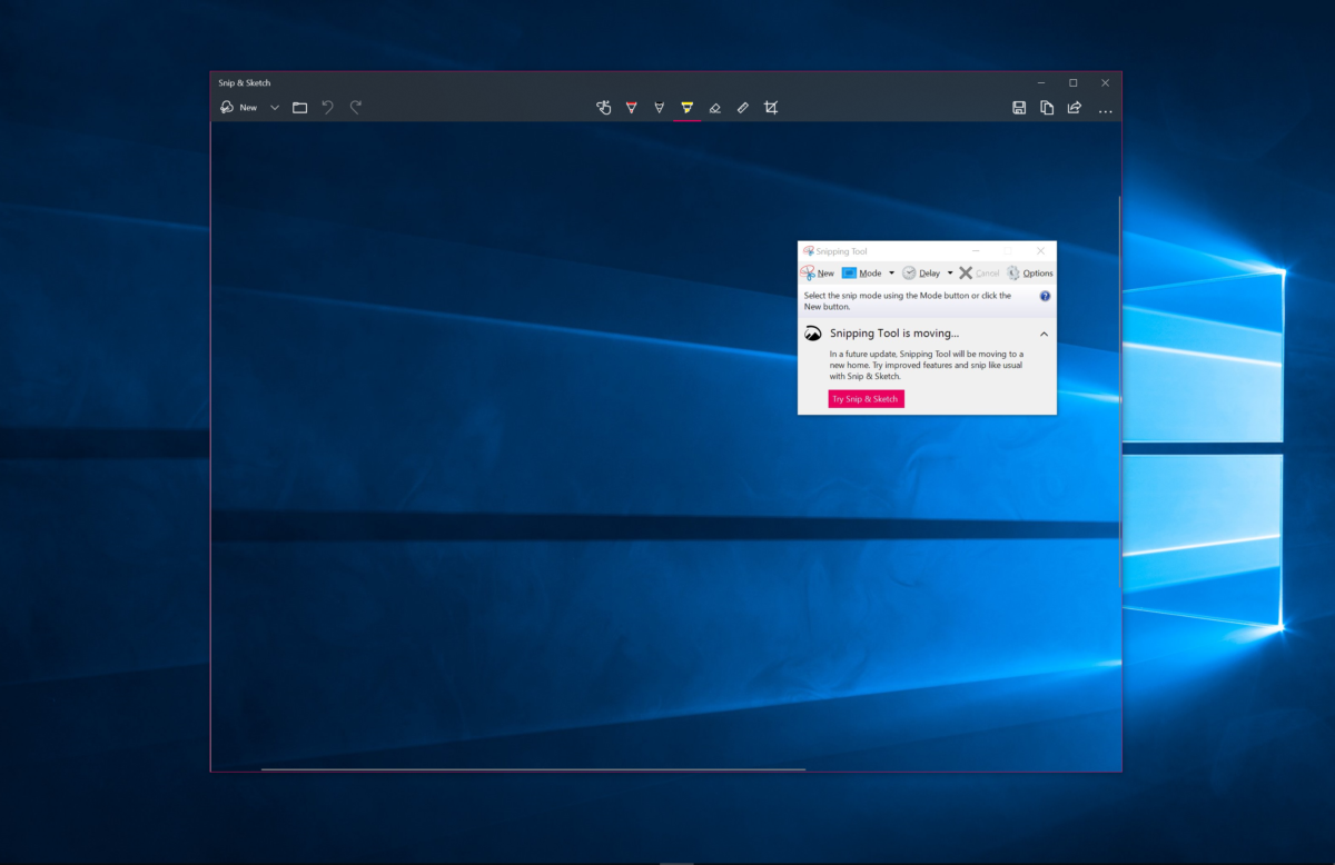 Snip and Sketch for Windows 10 updated with support for multiple windows, zoom and more