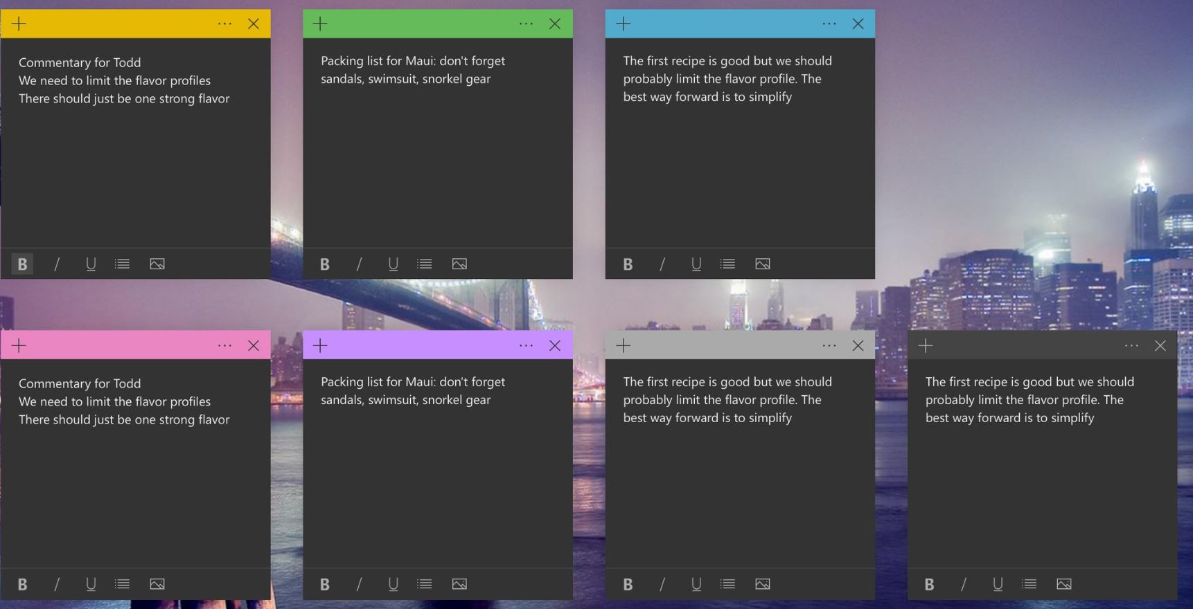 change sticky notes font windows 10