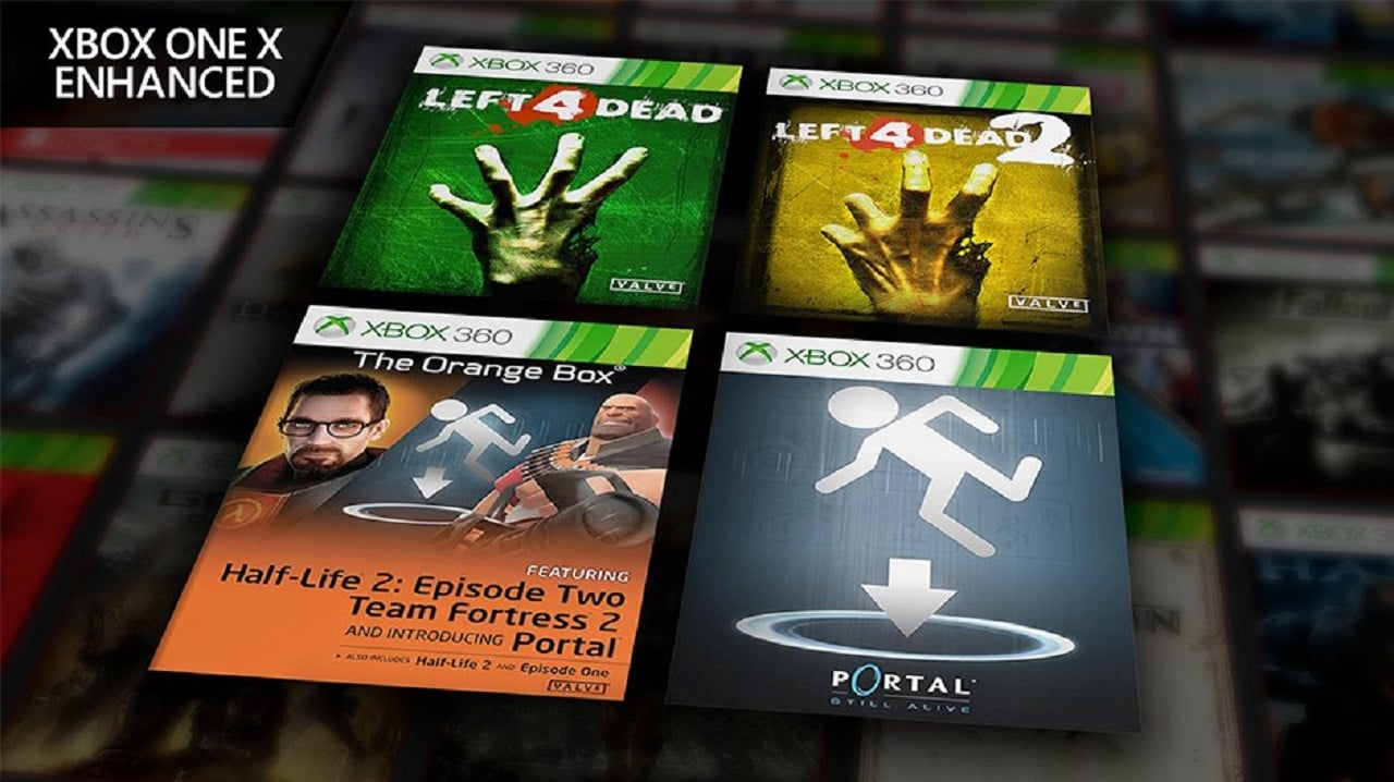 Neljä uutta Xbox 360 Valve -peliä on nyt parannettu Xbox One X:lle