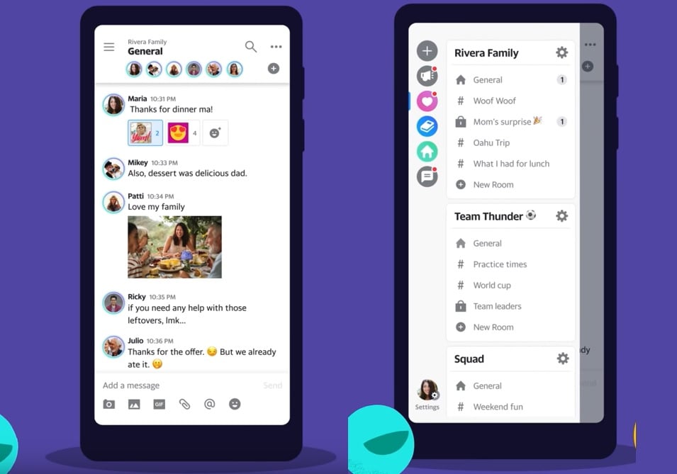 The new Yahoo Together is a Slack-like chat app for personal use